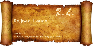 Rajner Laura névjegykártya